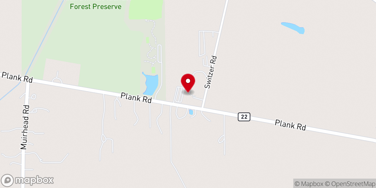 Map showing location of St. Paul's United Church of Christ