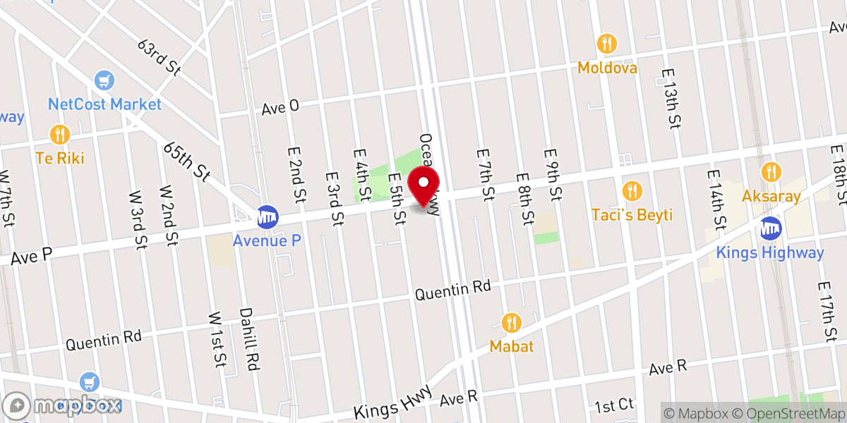 Map showing location of Bnei Yosel