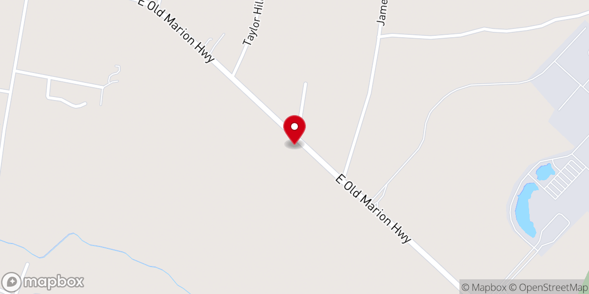 Map showing location of Bower's Chapel United Methodist