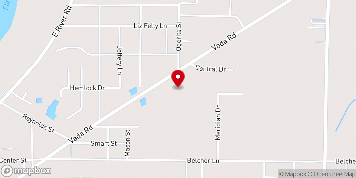 Map showing location of Bride of Christ Church