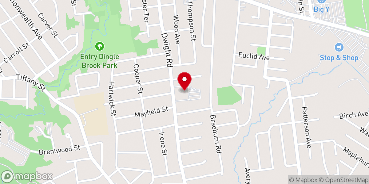 Map showing location of St. Paul the Apostle Parish