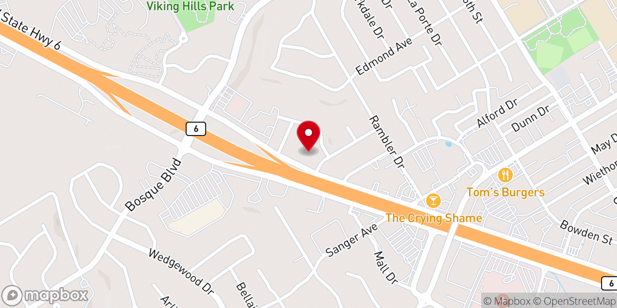 Map showing location of Alliance Bible Church