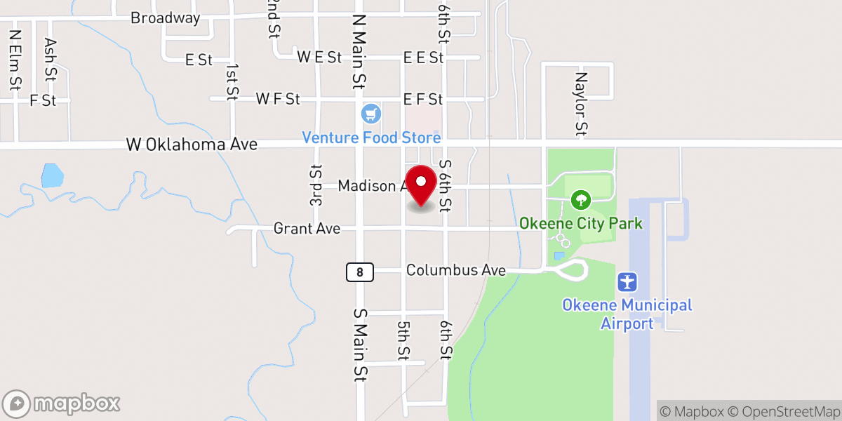 Map showing location of Saint Anthonys Catholic Church