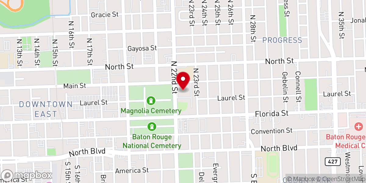 Map showing location of Saint Mary Catholic Church