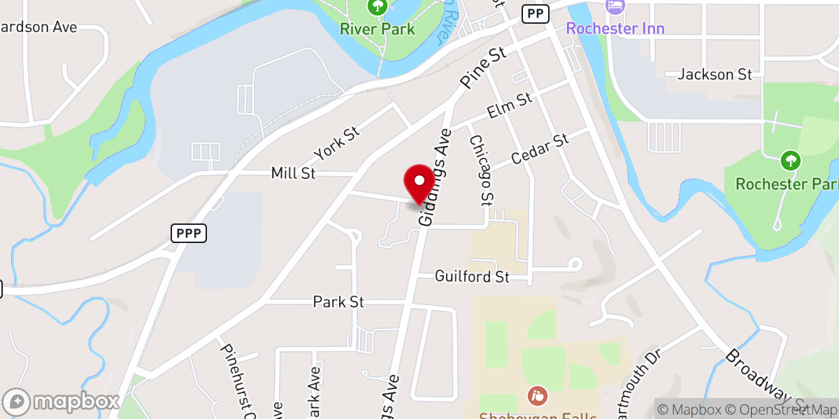 Map showing location of Catholic Life Center