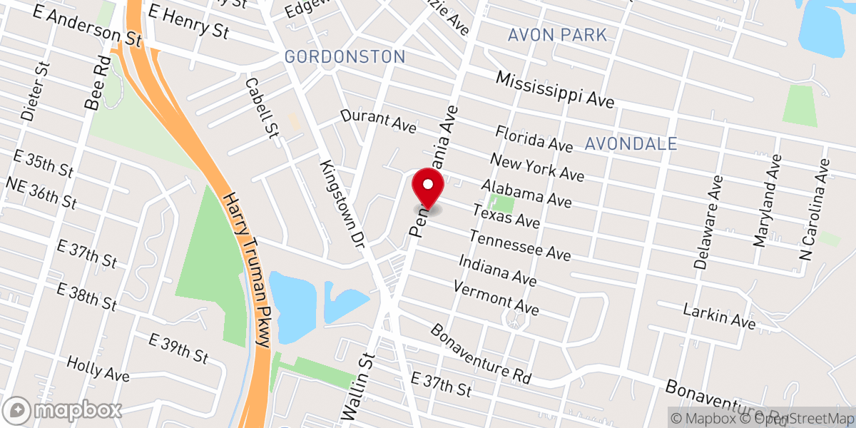 Map showing location of New Generation Full Gospel Baptist Church
