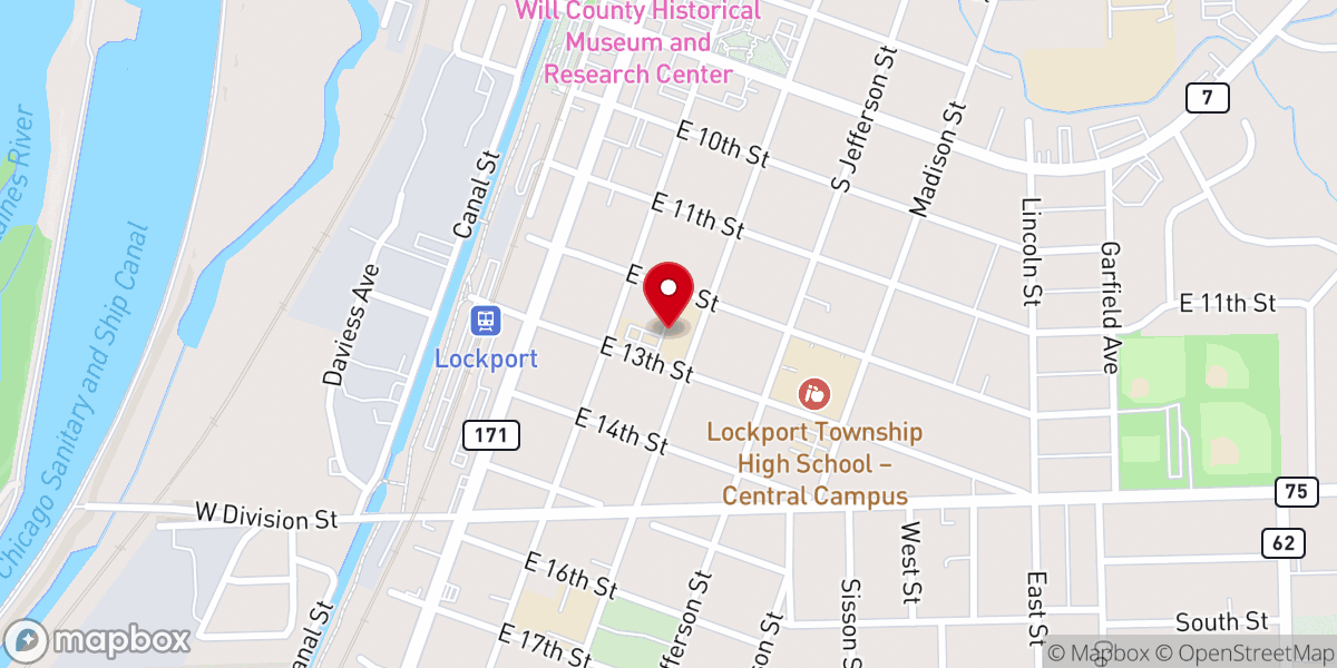 Map showing location of St Dennis Parish Office