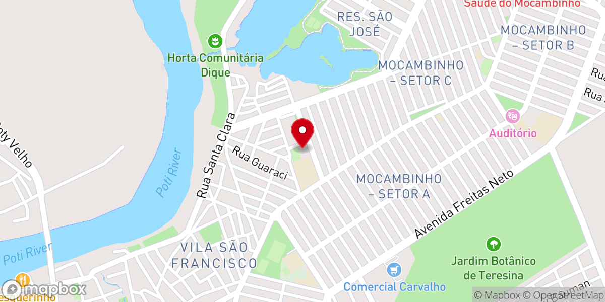 Map showing location of Comunidade Católica ORE