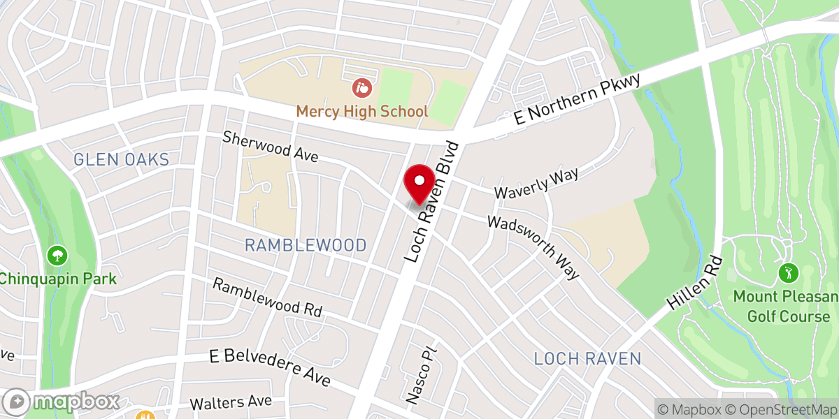 Map showing location of Pentecostal Holiness Church