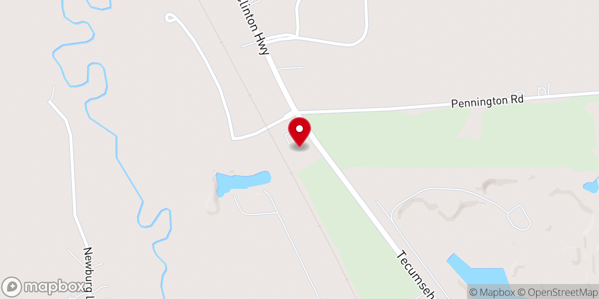 Map showing location of Clinton United Methodist Church