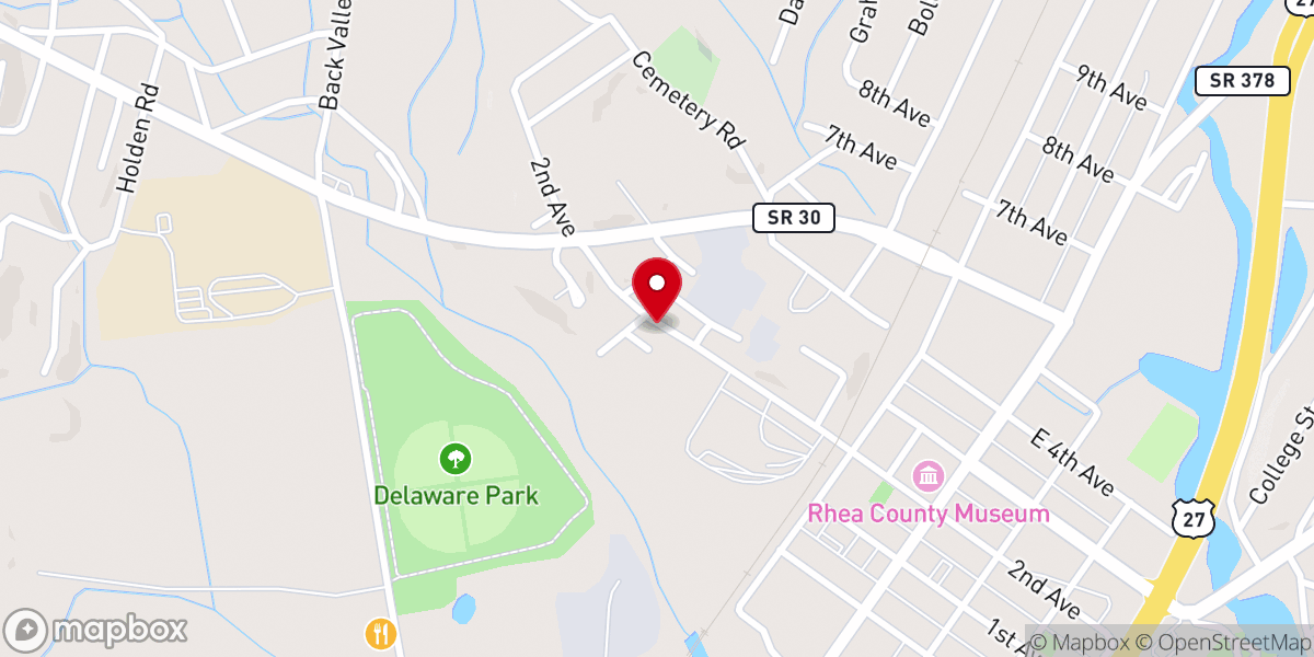 Map showing location of A New Thing Ministries