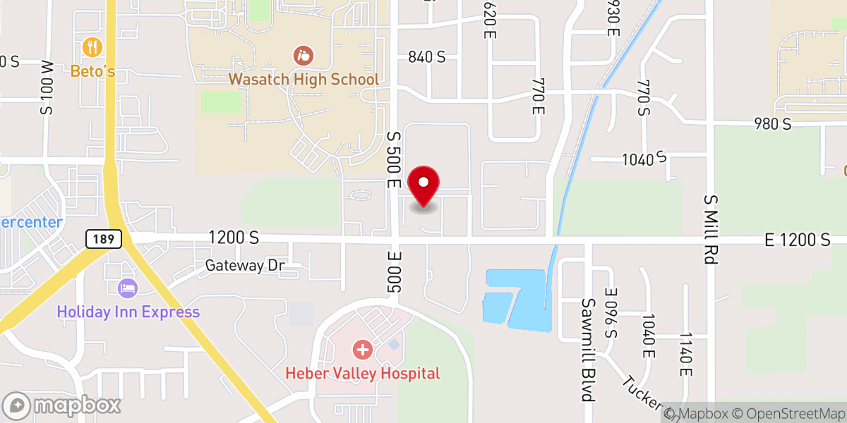 Map showing location of Spring Gardens Senior Living Heber