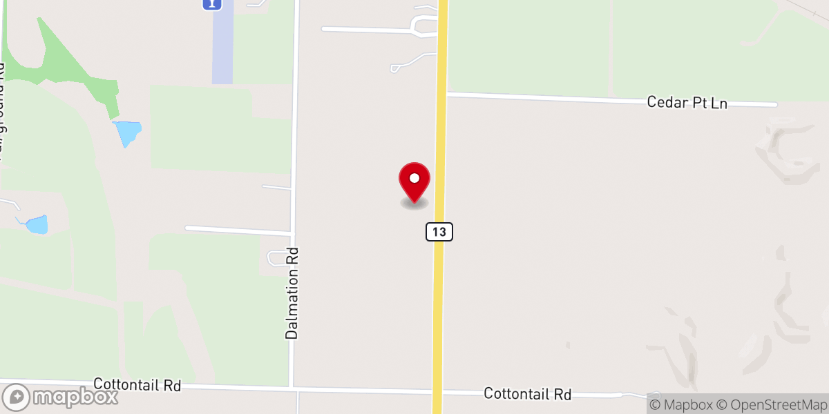 Map showing location of First United Presbyterian Church