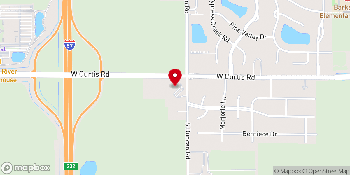 Map showing location of Friendship Lutheran Church of Joy