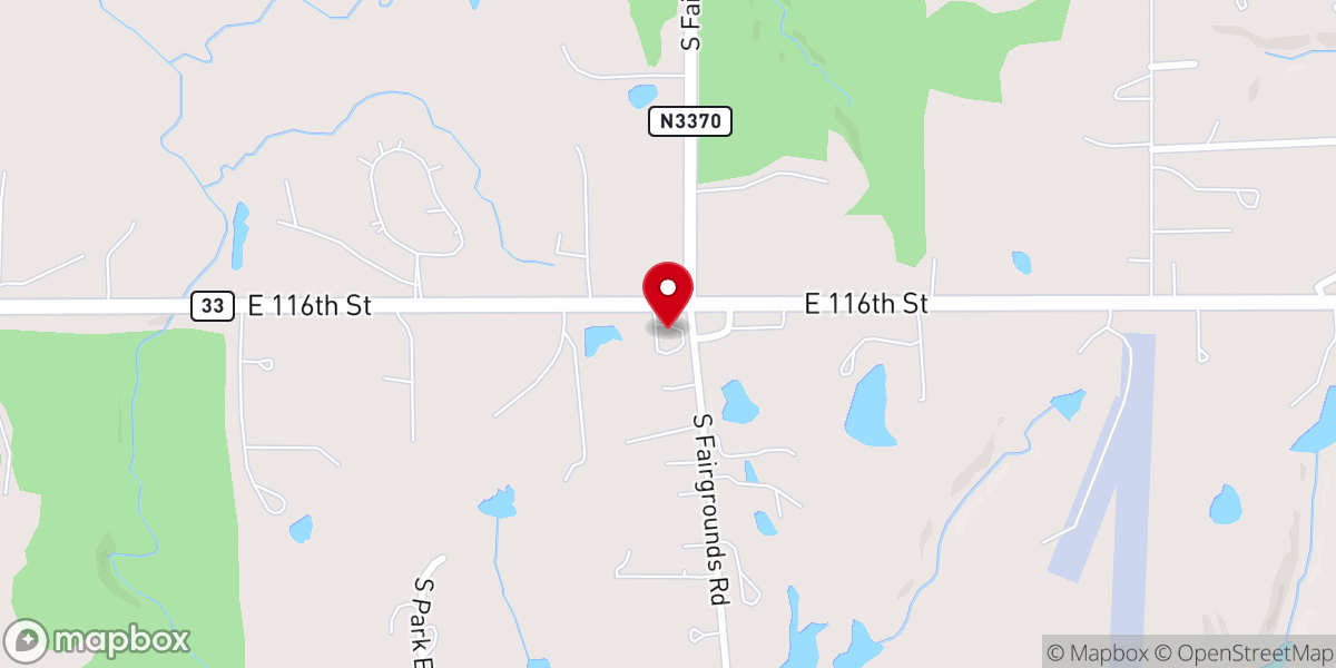 Map showing location of Liberty Church Of Perkins