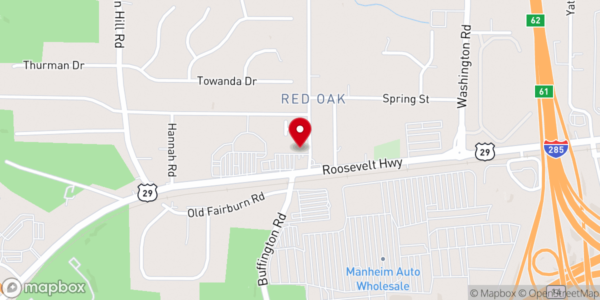 Map showing location of United Tabernacle of Deliverance Inc