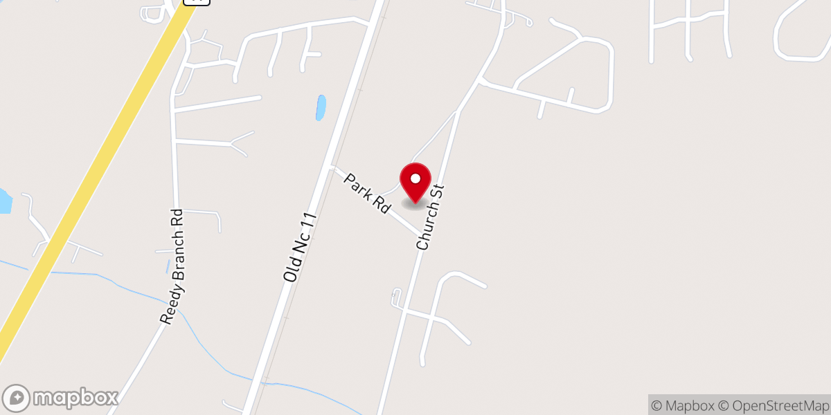 Map showing location of Pitt County Shrine Club