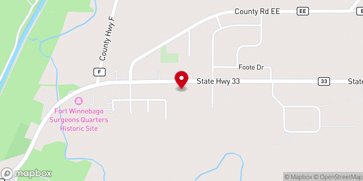 Map showing location of Portage Seventh-Day Adventist Church