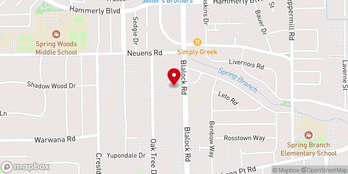 Map showing location of Houston Tamil Catholic Community