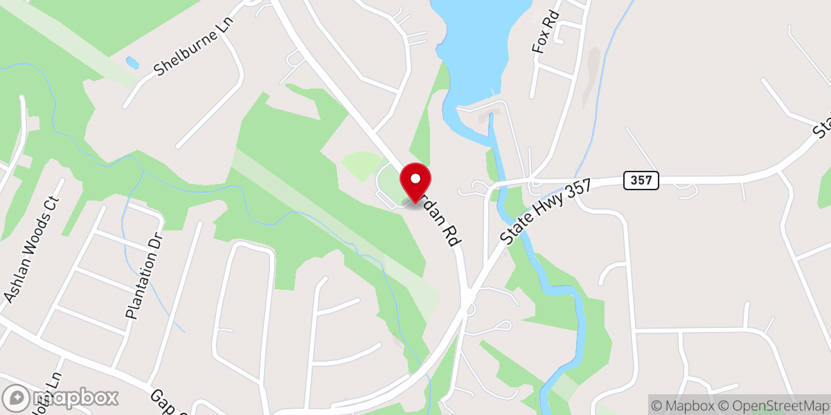 Map showing location of Piney Grove Missionary Baptist Church