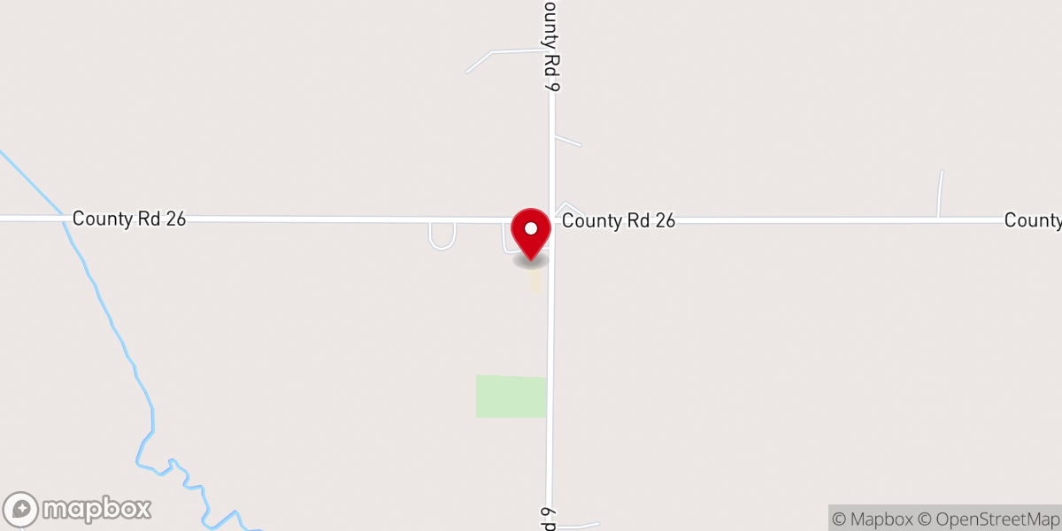 Map showing location of St. Paul's Lutheran Church & School