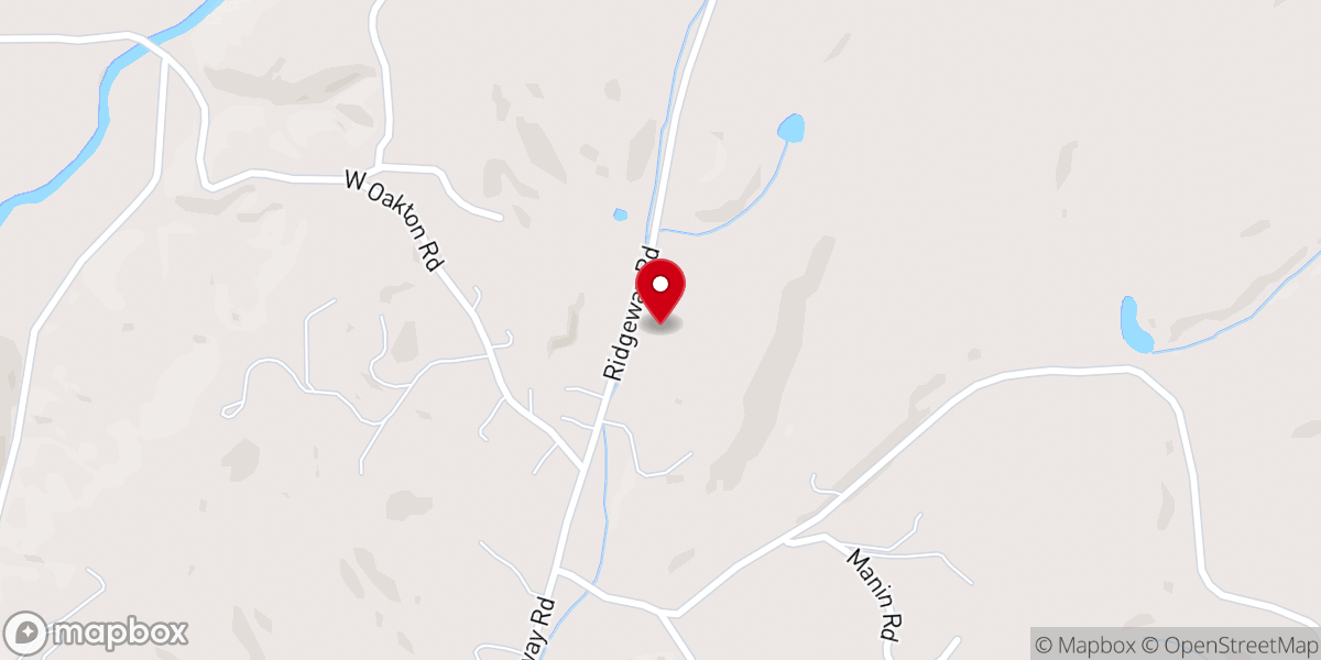 Map showing location of Ridgeway Church