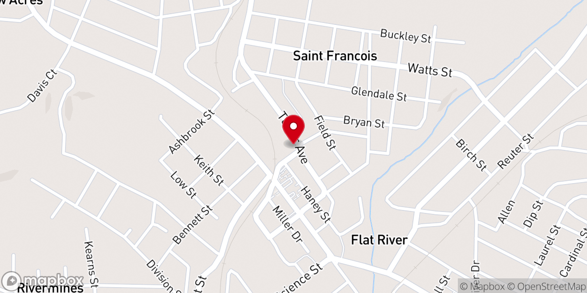 Map showing location of First United Methodist Church