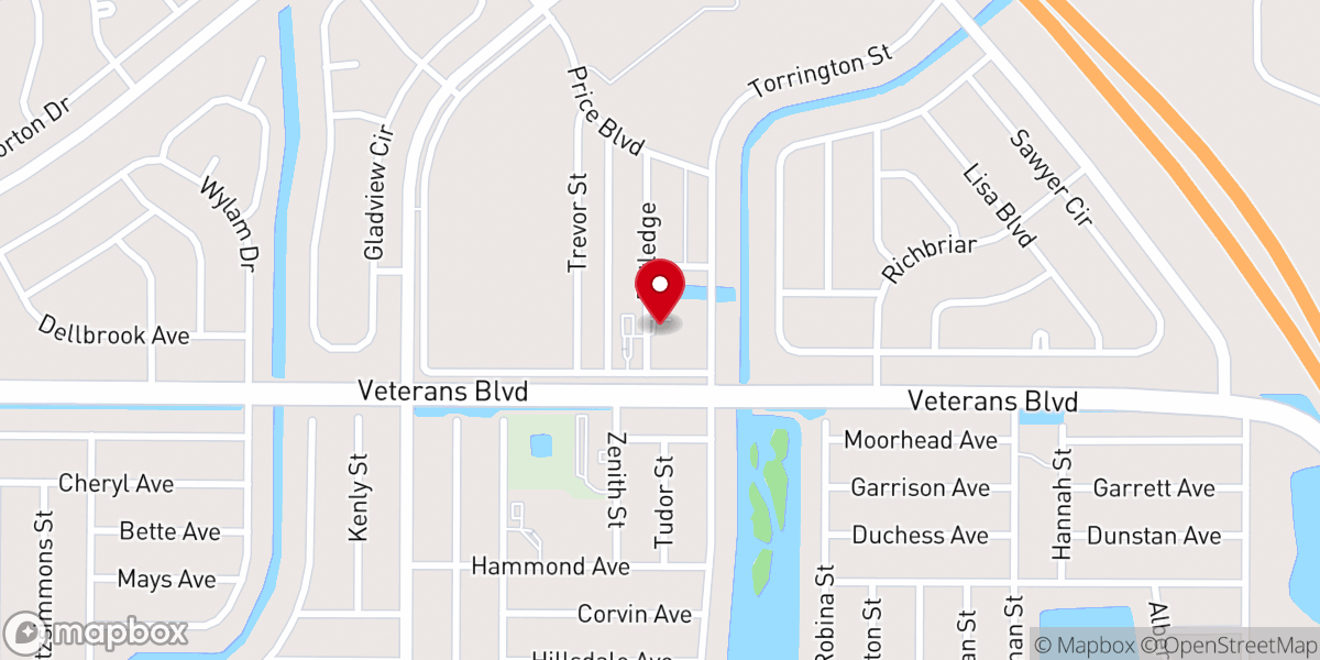 Map showing location of Unity Church of Peace