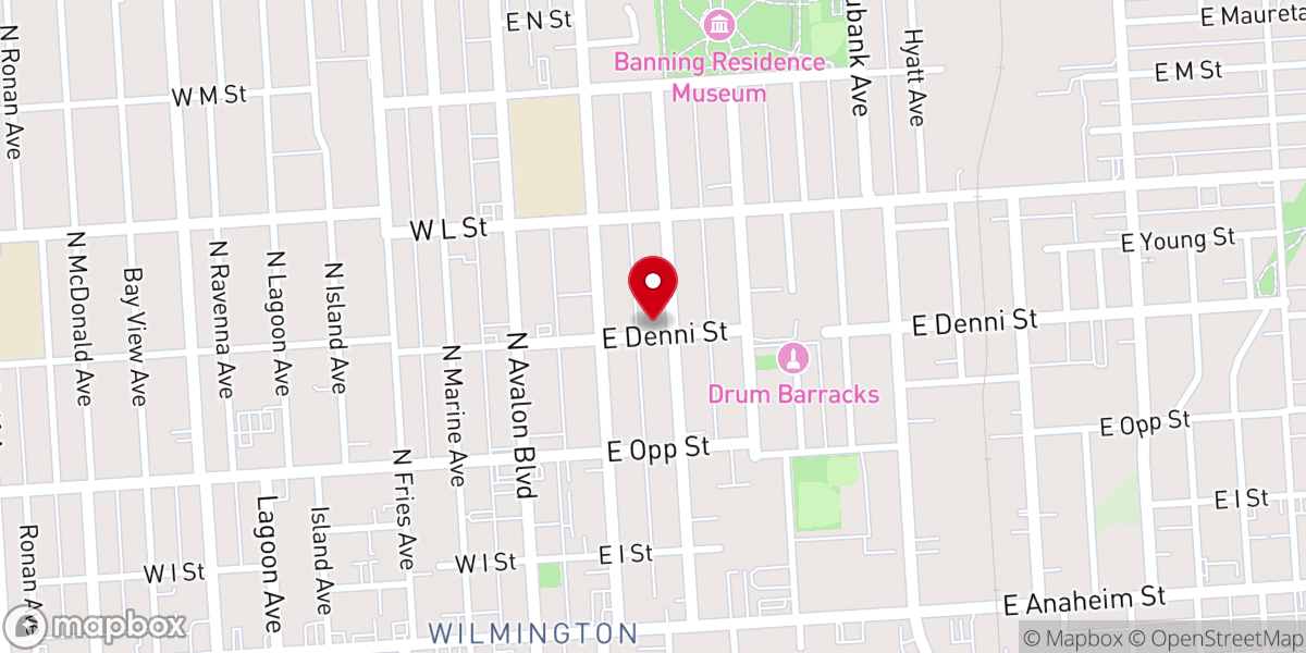 Map showing location of Calvary Light Christian Center