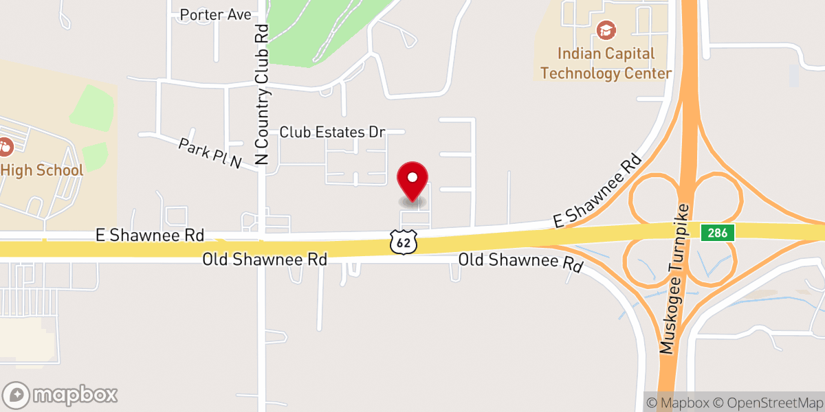 Map showing location of New Community Church