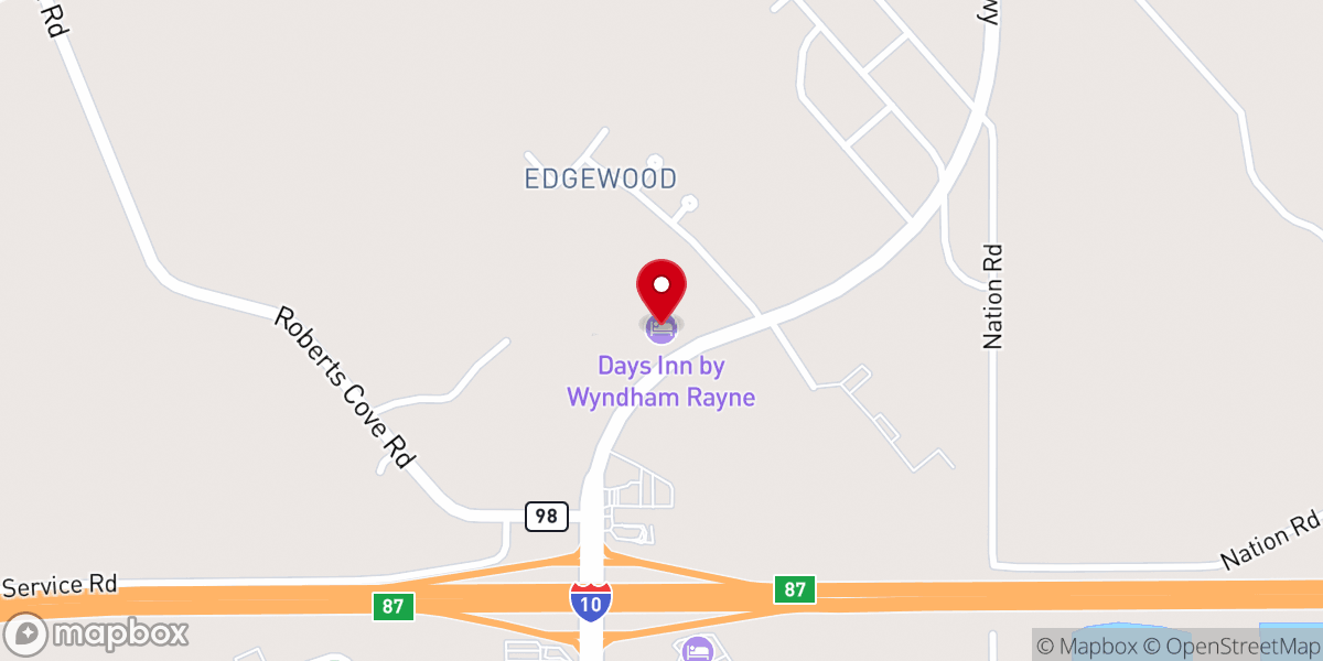 Map showing location of Days Inn by Wyndham Rayne