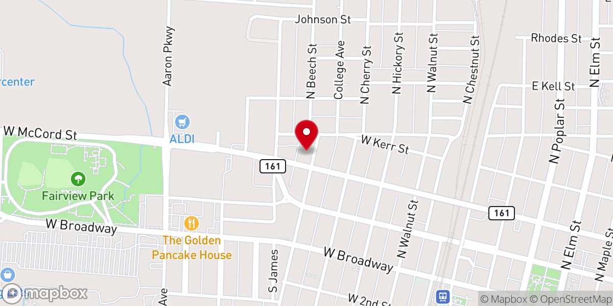 Map showing location of Eternity Baptist Church