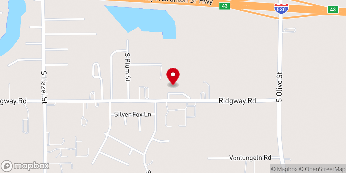 Map showing location of Summit Baptist Church