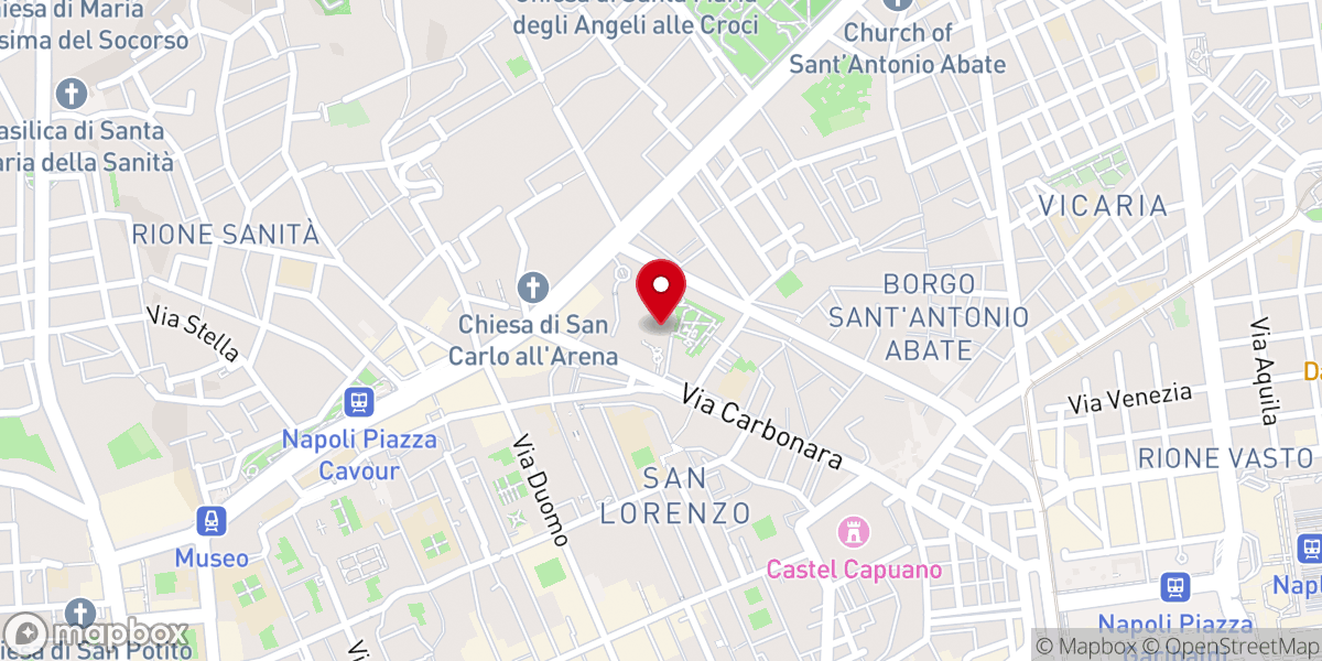 Map showing location of Cappella Caracciolo del Sole