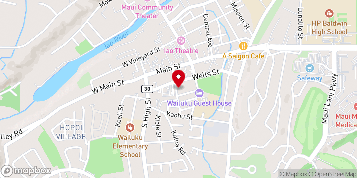 Map showing location of The Blue Door on Church Street