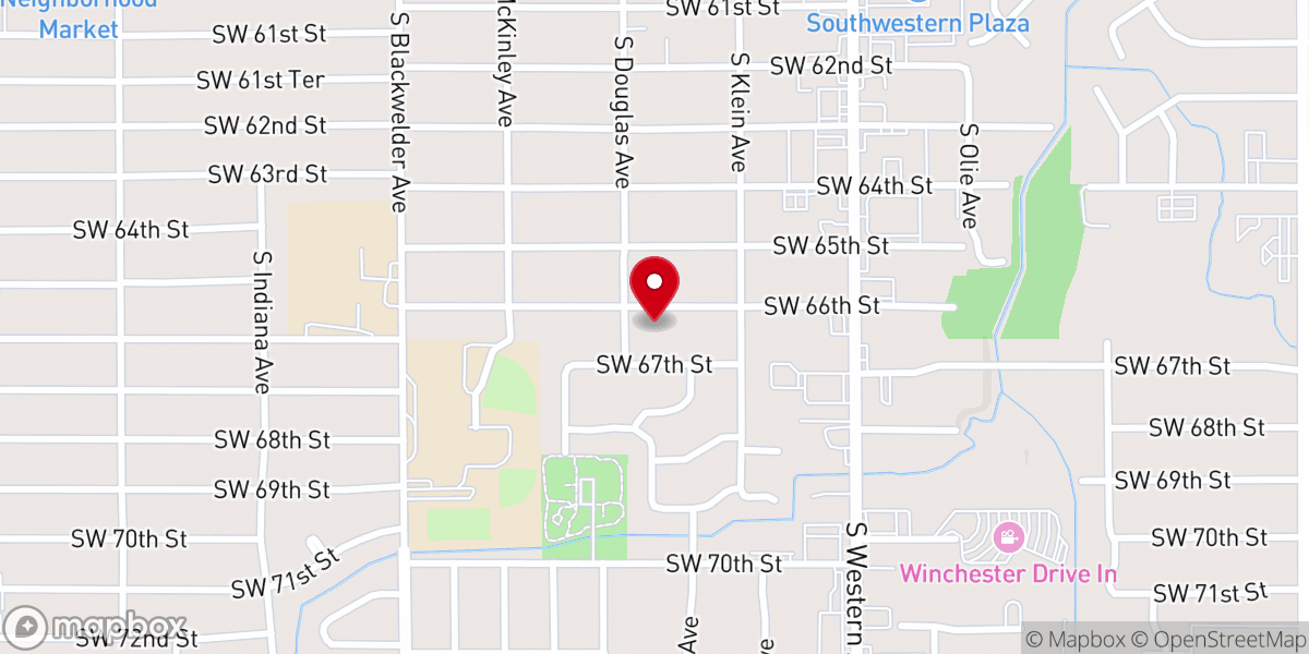 Map showing location of Korean First Presbyterian Church