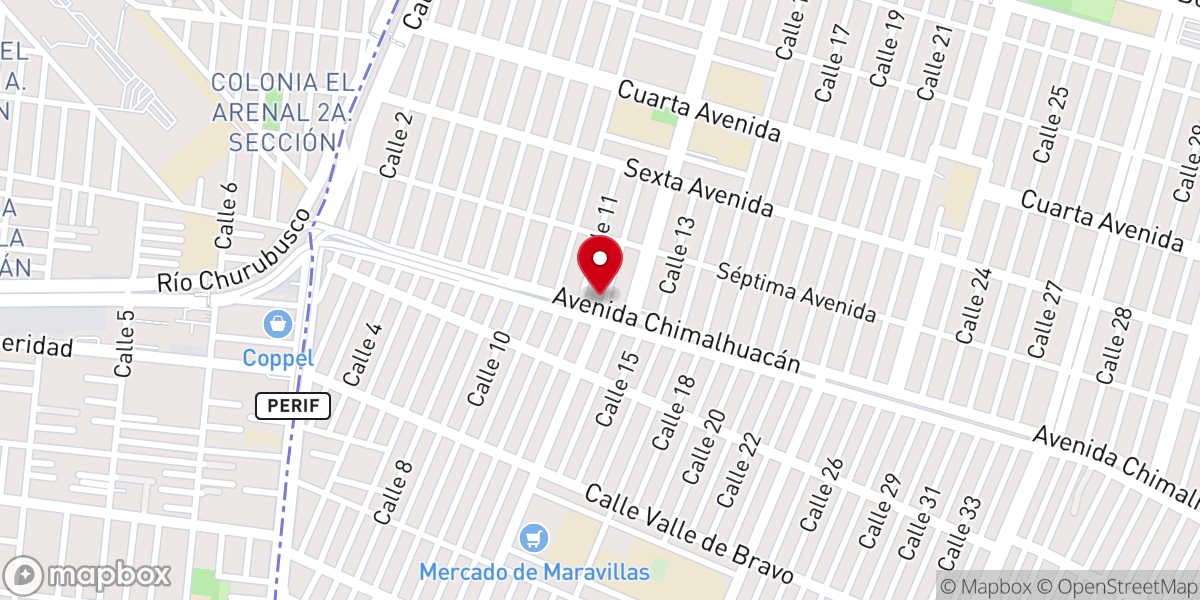 Map showing location of IGLESIA LA LUZ DEL MUNDO