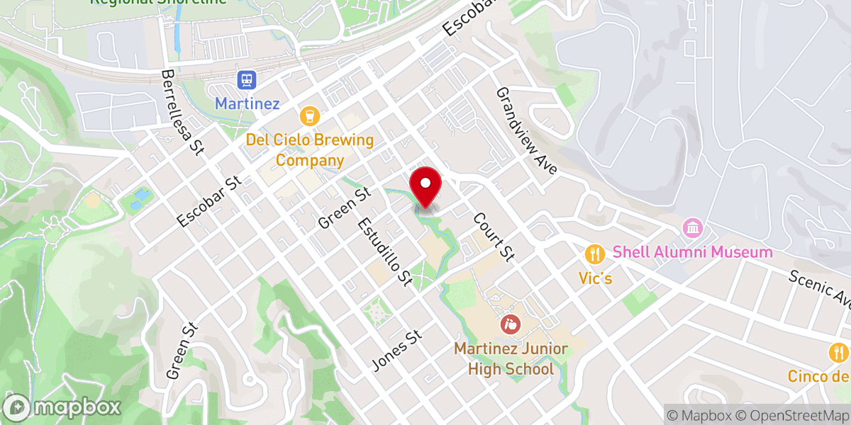 Map showing location of Second Baptist Church