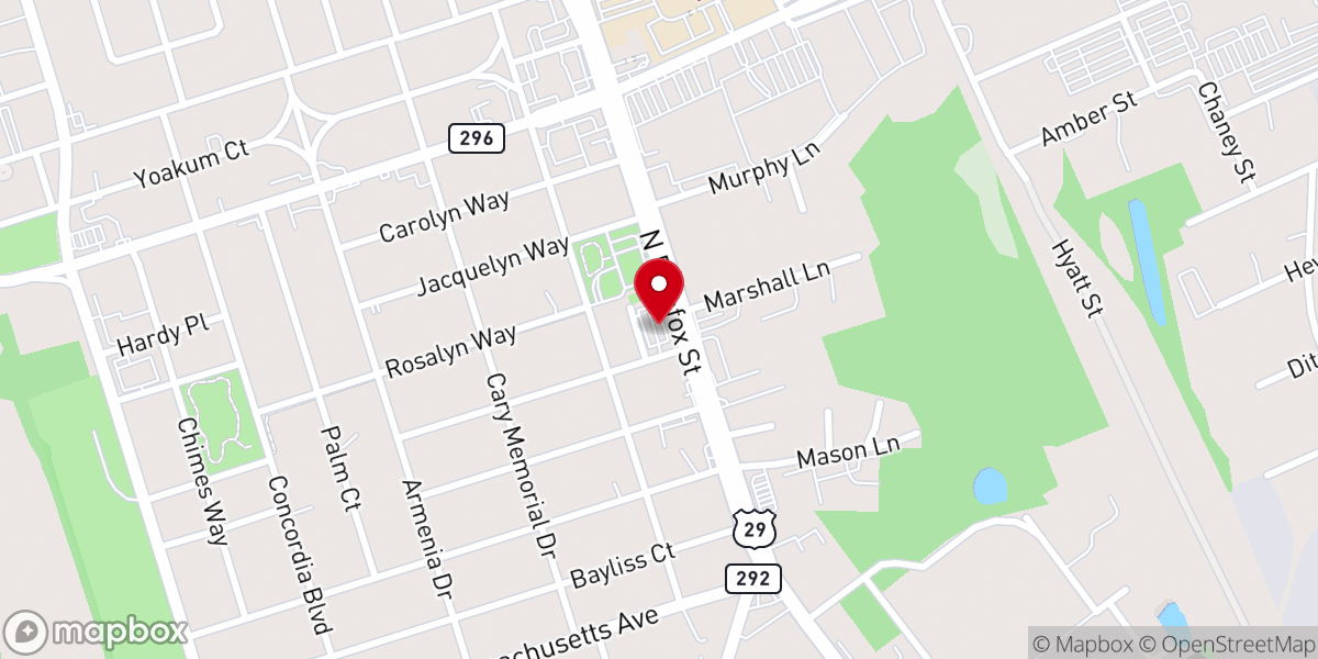 Map showing location of The Cross Church
