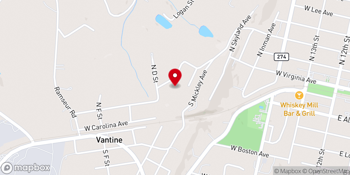 Map showing location of St John CHCOG