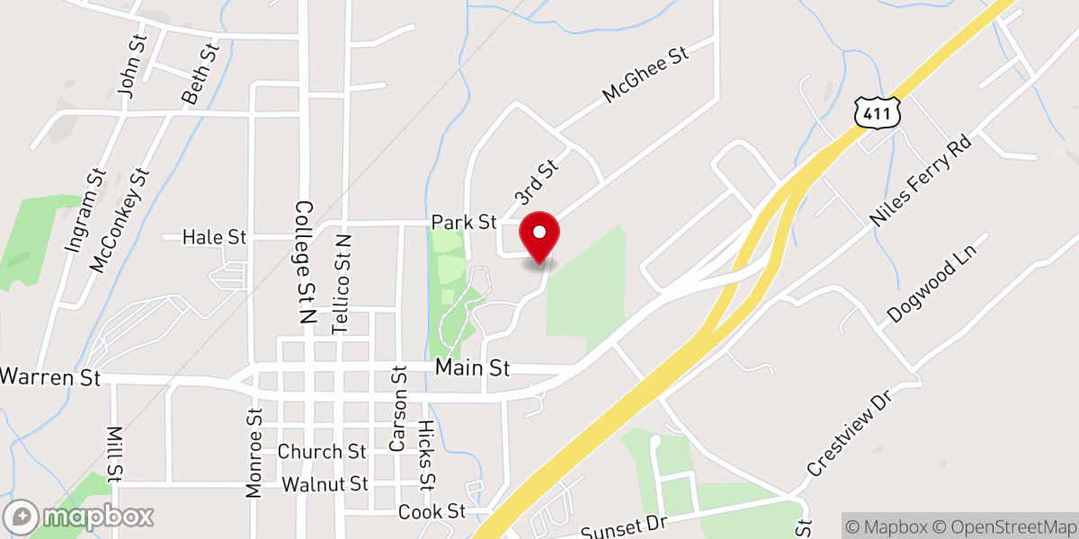 Map showing location of Park City Church of God