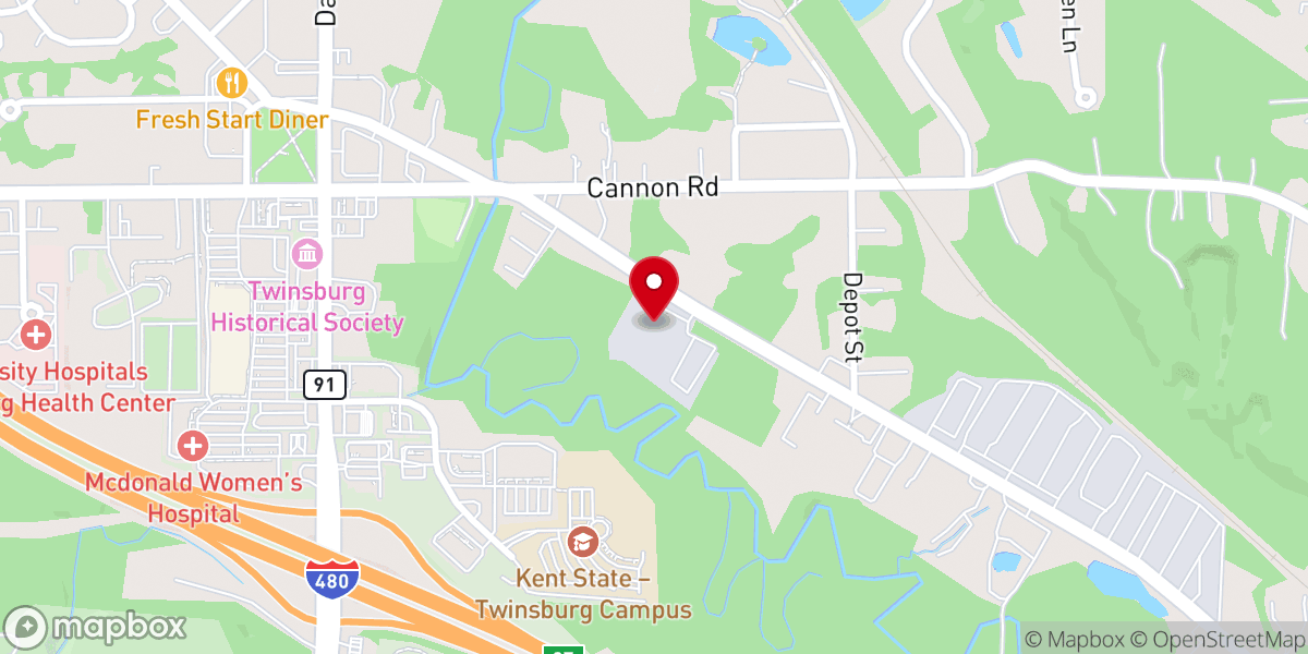 Map showing location of Destiny Church