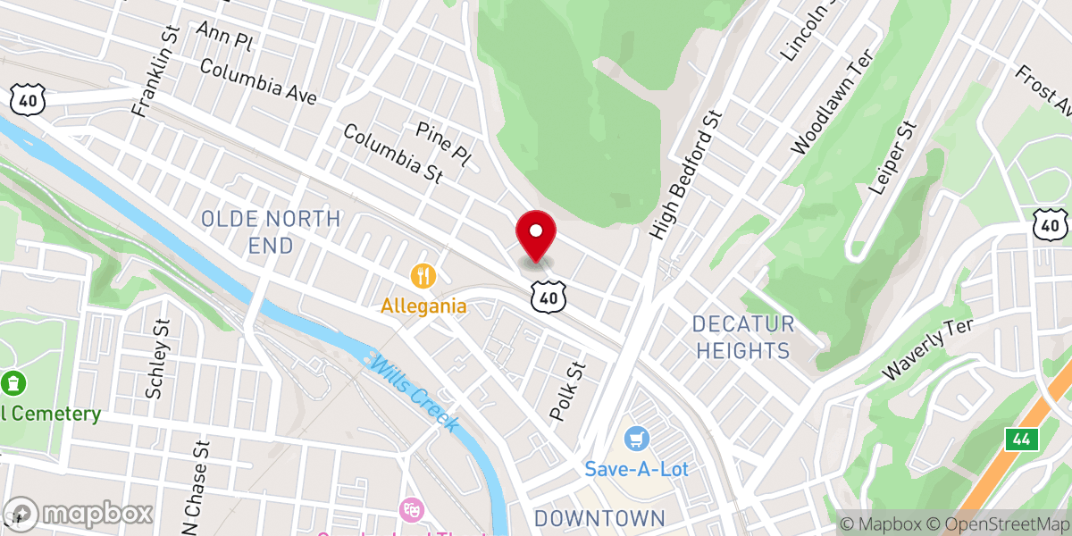 Map showing location of Magdalene House