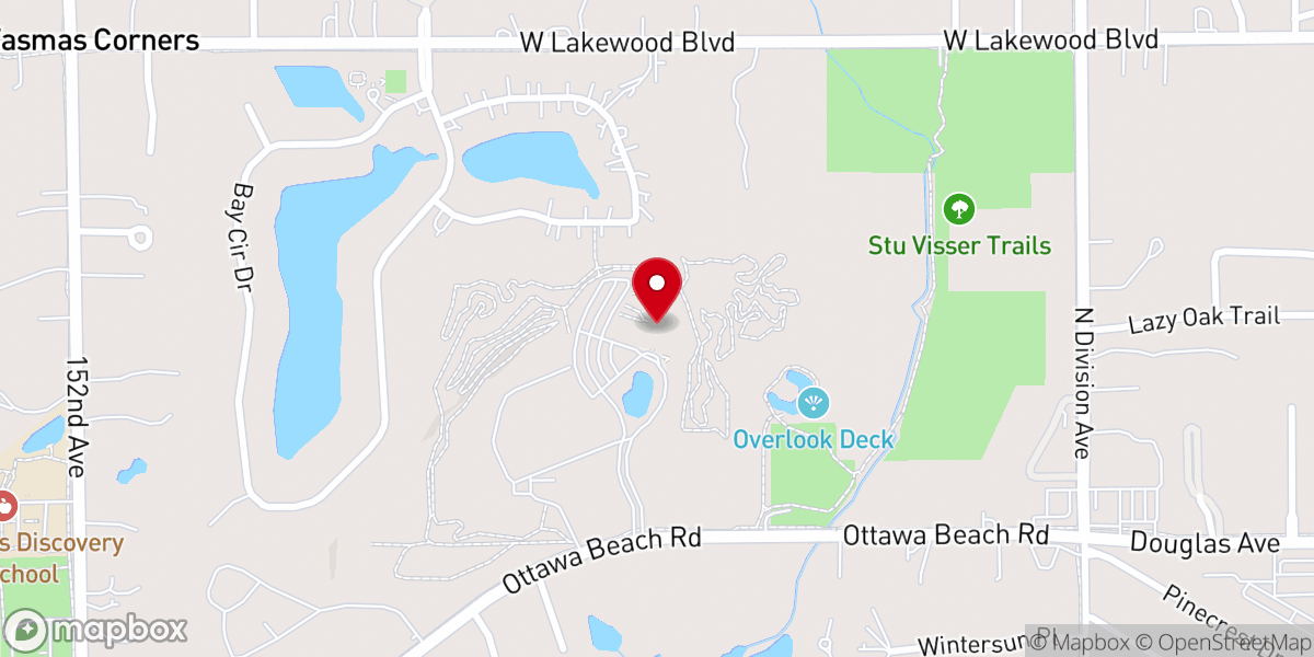 Map showing location of Beechwood Church