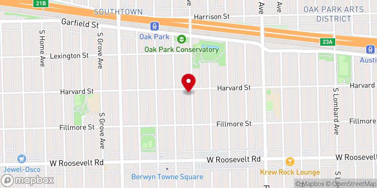 Map showing location of Boulevard Presbyterian Church
