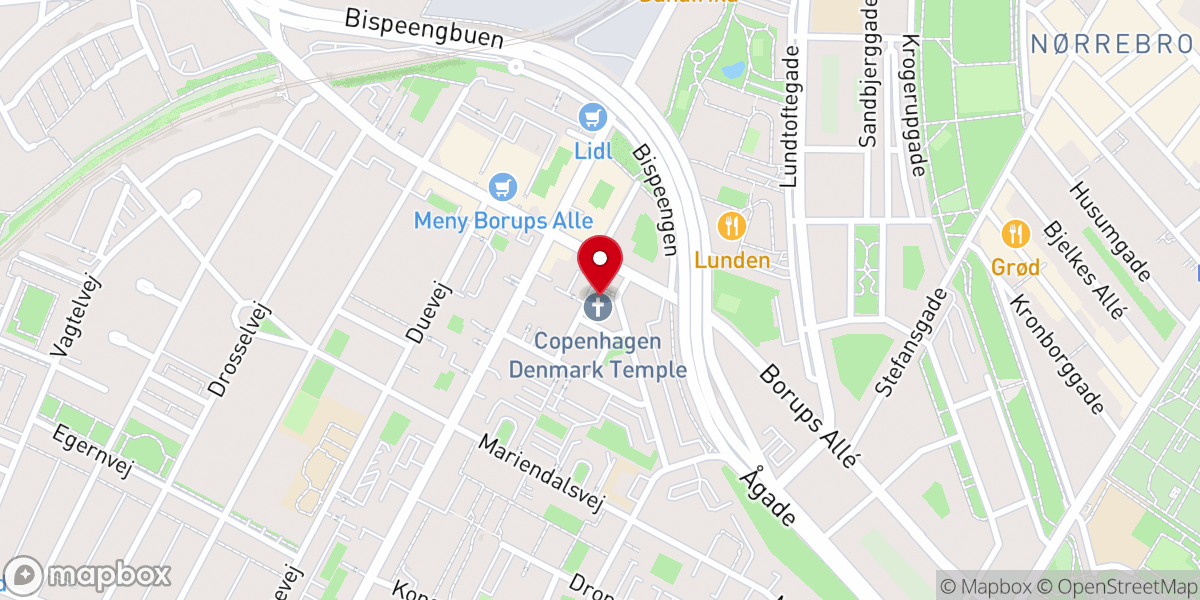 Map showing location of Templet i København Danmark