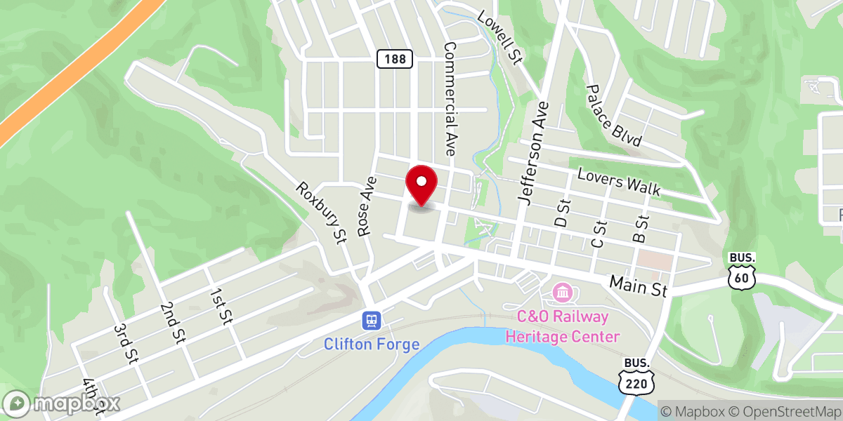 Map showing location of The Old Parsonage House