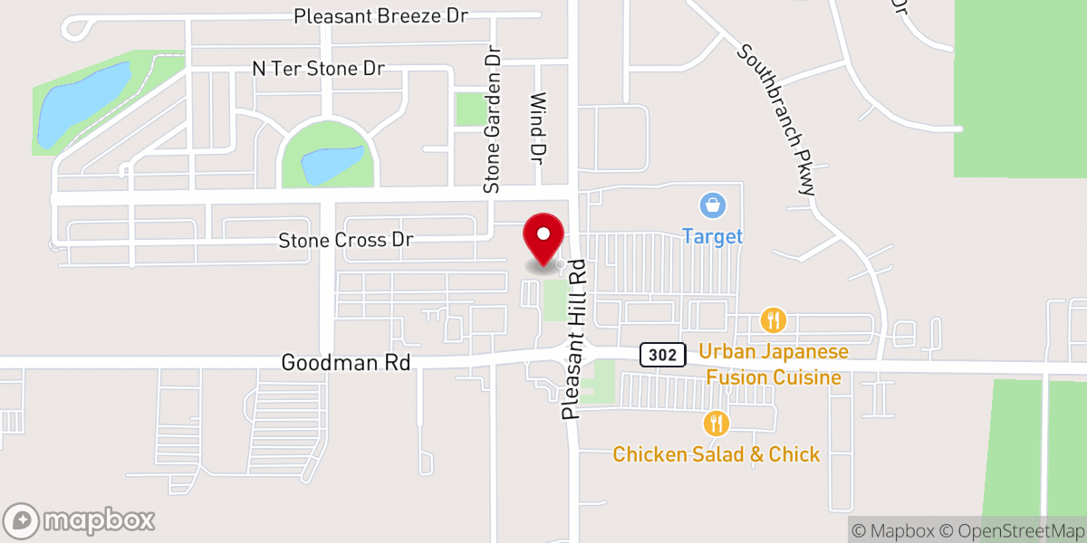 Map showing location of St. Paul Missionary Baptist Church