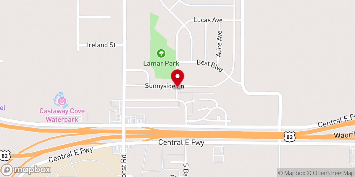 Map showing location of El Buen Pastor United Methodist Church