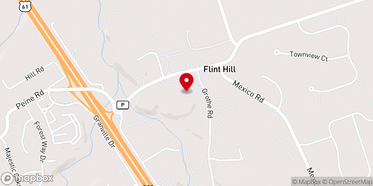 Map showing location of City of Flint Hill